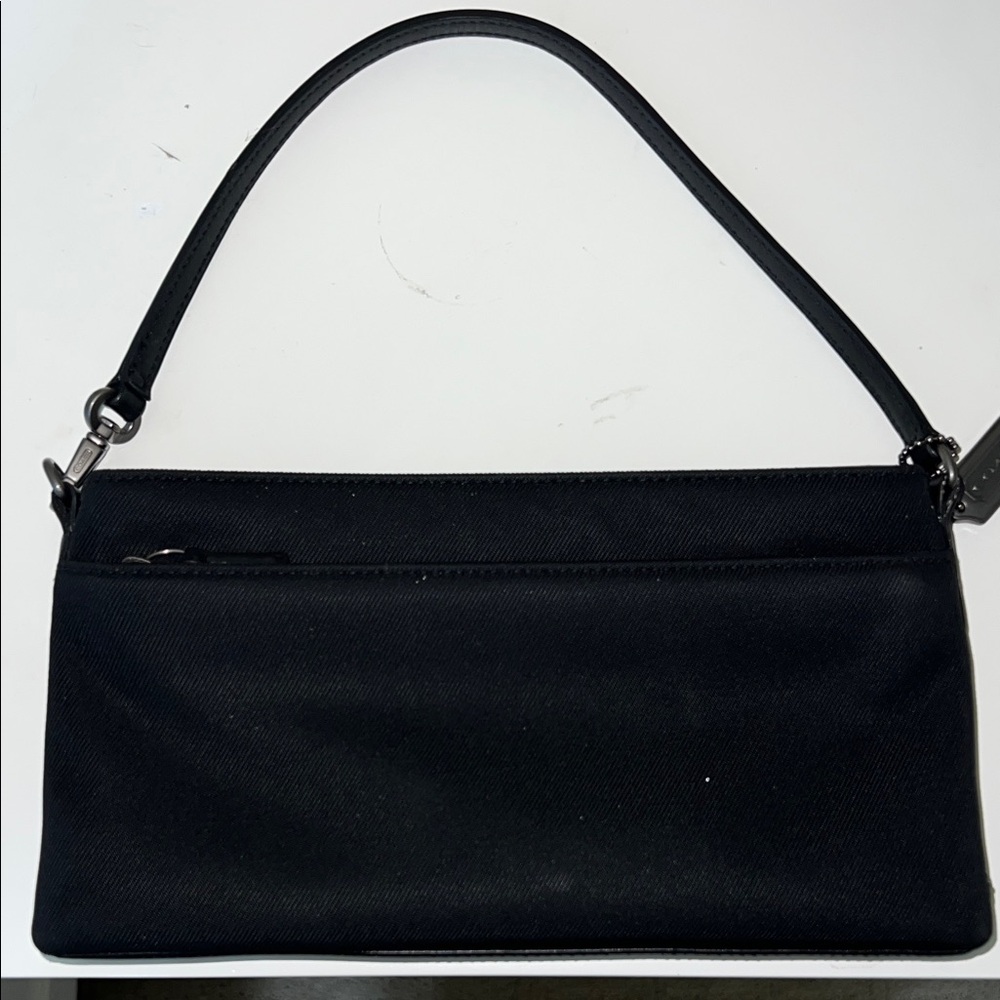 Coach black handbag/wristlet